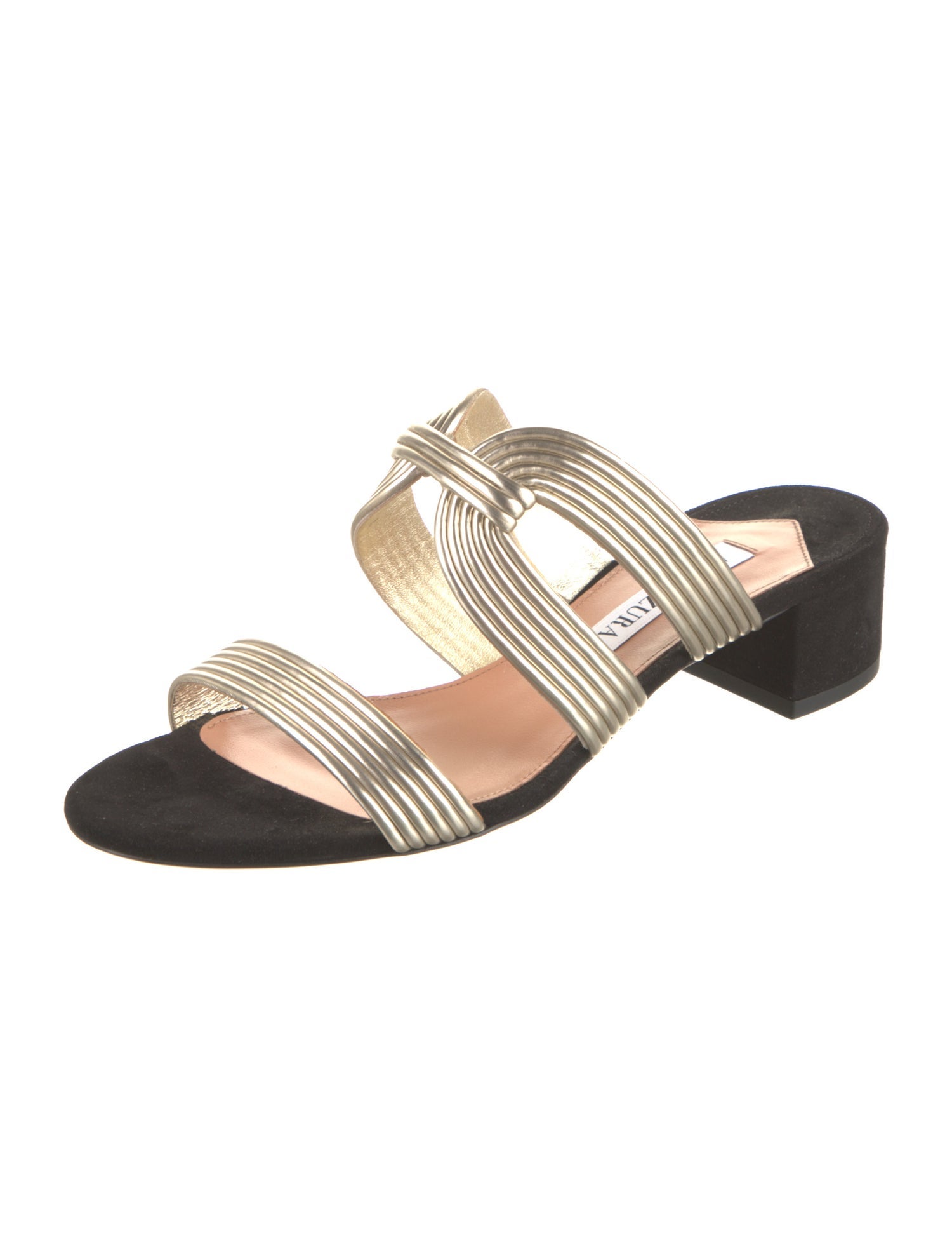 Aquazzura Leather Slides